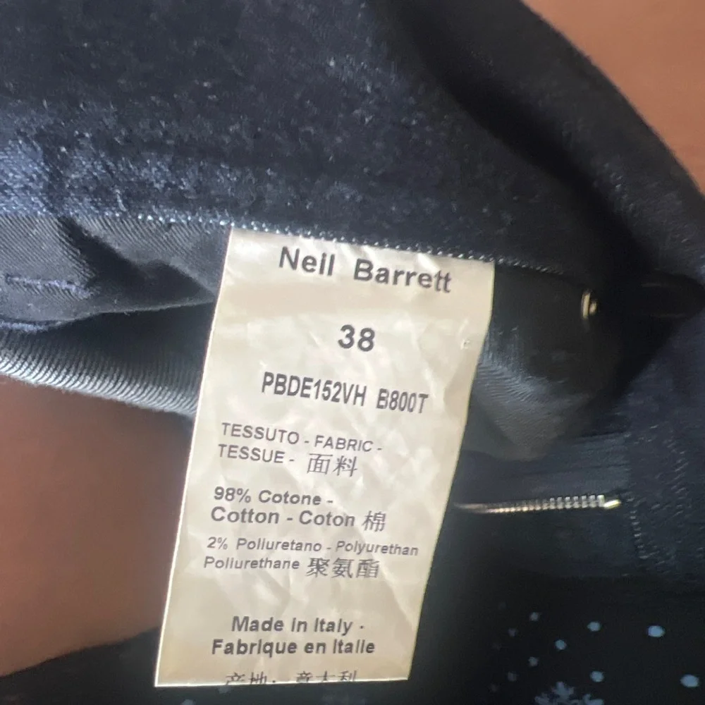 Neil Barrett cuffed jeans, women’s size 38 Italian. Excellent condition